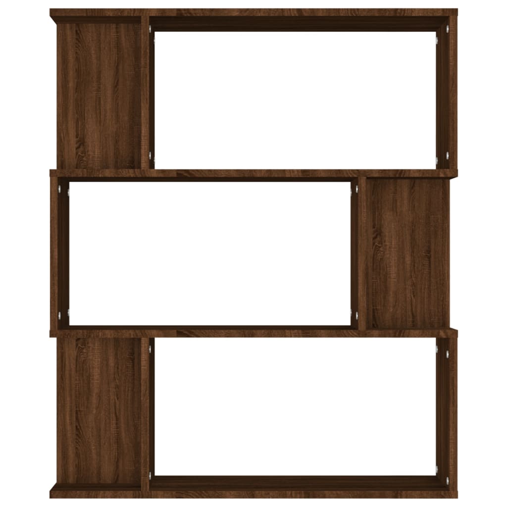 Libreria/Divisorio Rovere Marrone 80x24x96 cm Legno Ingegnerizzato