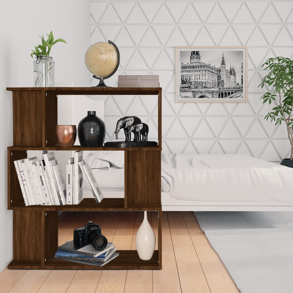 Libreria/Divisorio Rovere Marrone 80x24x96 cm Legno Ingegnerizzato