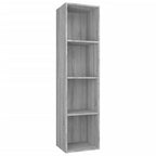 Libreria/Mobile TV Grigio Sonoma 36x30x143 cm Legno Multistrato