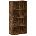 Libreria/Credenza Rovere Fumo 66x30x130 cm in Legno Multistrato