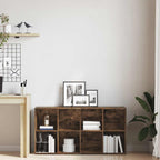 Libreria/Credenza Rovere Fumo 66x30x130 cm in Legno Multistrato