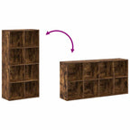 Libreria/Credenza Rovere Fumo 66x30x130 cm in Legno Multistrato