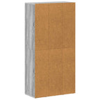 Libreria/Credenza Grigio Sonoma 66x30x130 cm Legno Multistrato