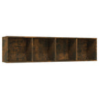 Libreria/Mobile TV Rovere Fumo 143x30x36cm in Legno Multistrato
