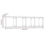 Libreria/Mobile TV Grigio Sonoma 143x30x36 cm Legno Multistrato