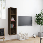 Libreria/Mobile TV Rovere Marrone 143x30x36cm Legno Multistrato