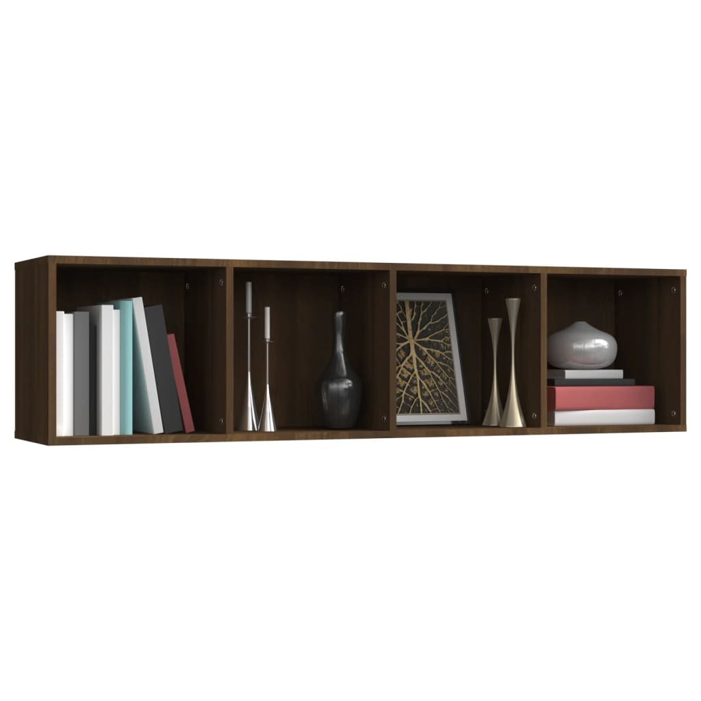 Libreria/Mobile TV Rovere Marrone 143x30x36cm Legno Multistrato
