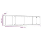 Libreria/Mobile TV Rovere Marrone 143x30x36cm Legno Multistrato