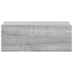 Comodino Pensile Grigio Sonoma 40x30x15cm in Legno Multistrato