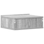 Comodino Pensile Grigio Sonoma 40x30x15cm in Legno Multistrato