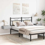 Comodini Pensili Grigio Sonoma 2pz 40x30x15cm Legno Multistrato