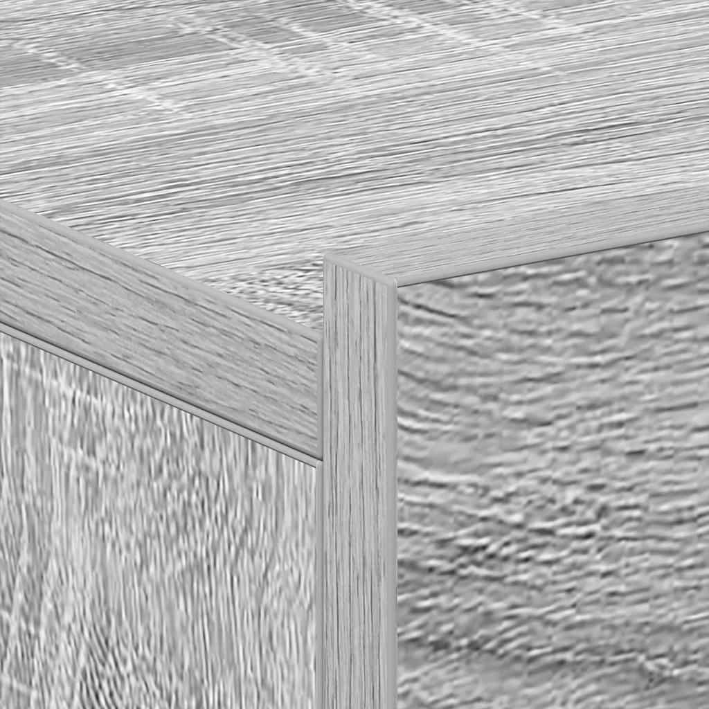 Comodini Pensili Grigio Sonoma 2pz 40x30x15cm Legno Multistrato
