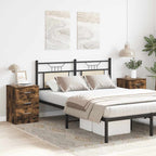 Comodini 2 pz Rovere Fumo 38x35x56 cm in Legno Multistrato