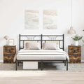 Comodini 2 pz Rovere Fumo 38x35x56 cm in Legno Multistrato