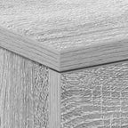 Comodino Grigio Sonoma 38x35x56 cm in Legno Multistrato