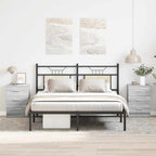 Comodini Grigio Sonoma 2 pz 38x35x56 cm in Legno Multistrato