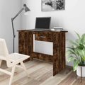 Scrivania Rovere Fumo 100x50x76 cm in Legno Multistrato