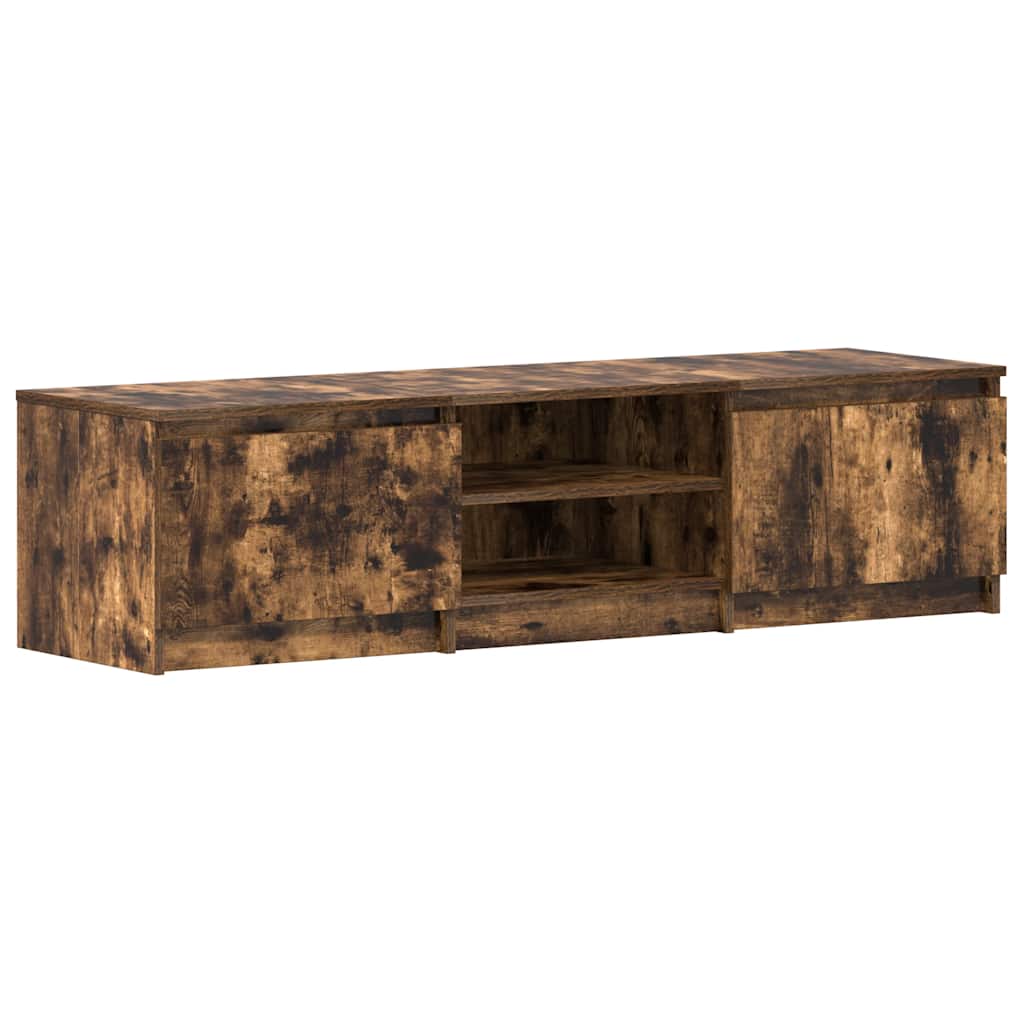 Mobile TV Rovere Fumo 140x40x35,5 cm in Legno Multistrato