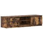 Mobile TV Rovere Fumo 140x40x35,5 cm in Legno Multistrato