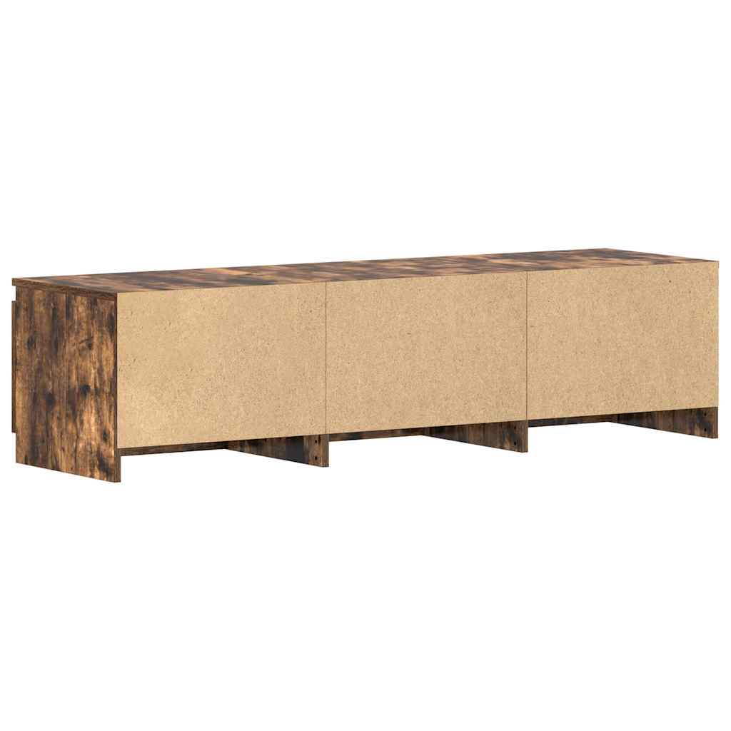 Mobile TV Rovere Fumo 140x40x35,5 cm in Legno Multistrato