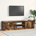 Mobile TV Rovere Fumo 140x40x35,5 cm in Legno Multistrato