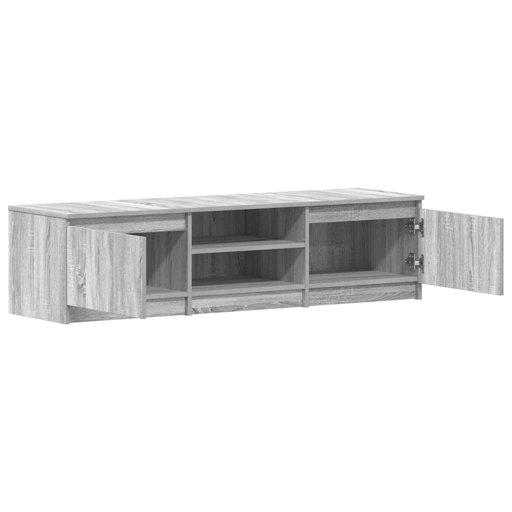 Mobile TV Grigio Sonoma 140x40x35,5 cm in Legno Multistrato