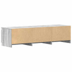 Mobile TV Grigio Sonoma 140x40x35,5 cm in Legno Multistrato