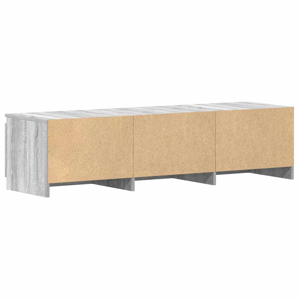 Mobile TV Grigio Sonoma 140x40x35,5 cm in Legno Multistrato