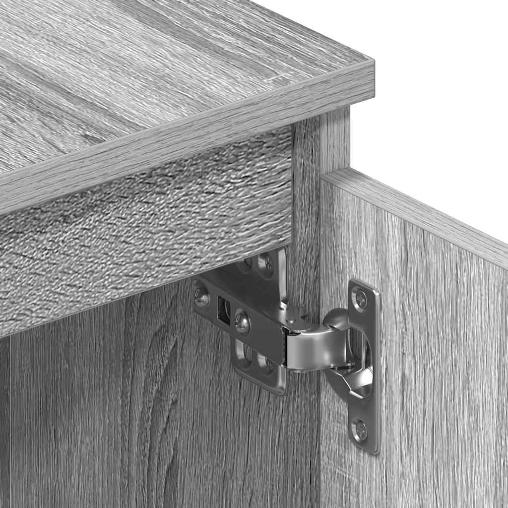 Mobile TV Grigio Sonoma 140x40x35,5 cm in Legno Multistrato