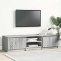Mobile TV Grigio Sonoma 140x40x35,5 cm in Legno Multistrato