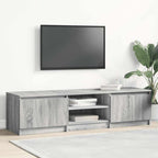 Mobile TV Grigio Sonoma 140x40x35,5 cm in Legno Multistrato