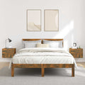 Comodini Rovere Fumo 2 pz 40x30x30 cm Legno Multistrato