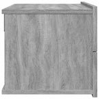 Comodini Grigio Sonoma 2 pz 40x30x30 cm in Legno Multistrato