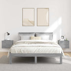 Comodini Grigio Sonoma 2 pz 40x30x30 cm in Legno Multistrato