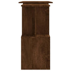 Scrivania Angolare Rovere Marrone 200x50x76cm Legno Multistrato