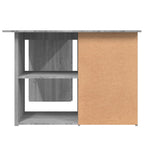 Scrivania Angolo Grigio Sonoma 145x100x76 cm Legno Multistrato