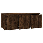Mobile Porta TV Rovere Fumo 80x34x30 cm in Legno Multistrato