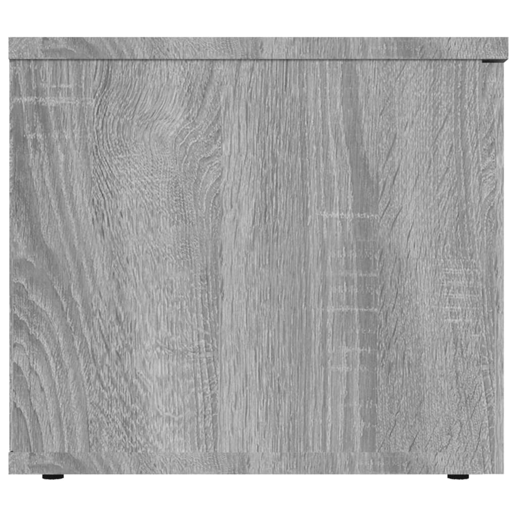 Mobile Porta TV Grigio Sonoma 80x34x30 cm in Legno Multistrato