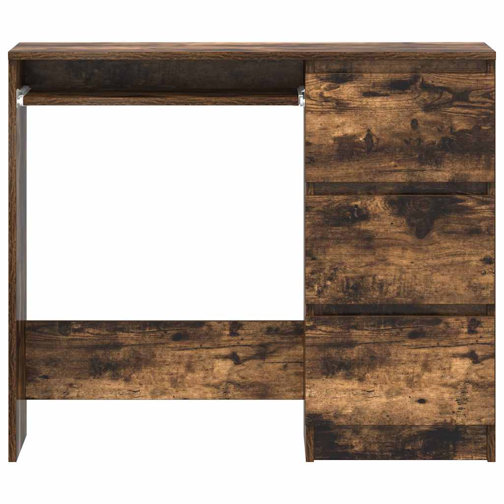 Scrivania Rovere Fumo 90x45x76 cm in Legno Multistrato