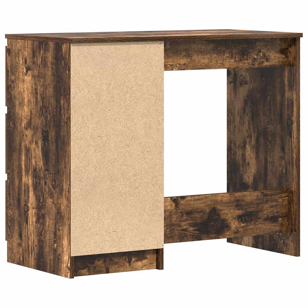 Scrivania Rovere Fumo 90x45x76 cm in Legno Multistrato