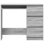 Scrivania Grigio Sonoma 90x45x76 cm in Legno Multistrato