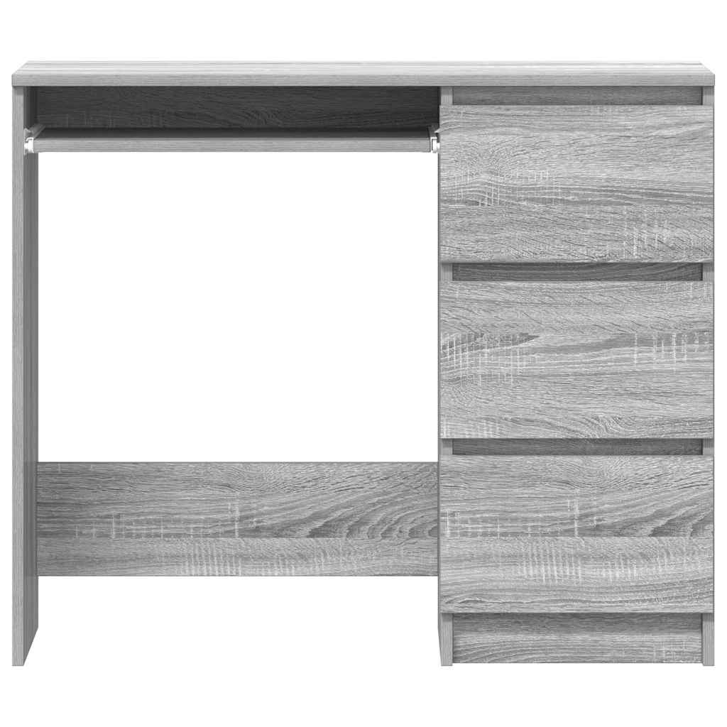 Scrivania Grigio Sonoma 90x45x76 cm in Legno Multistrato
