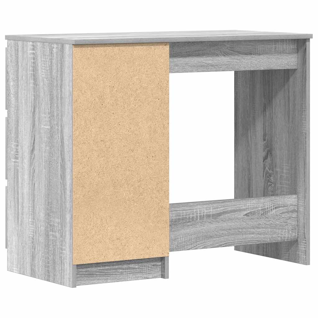 Scrivania Grigio Sonoma 90x45x76 cm in Legno Multistrato
