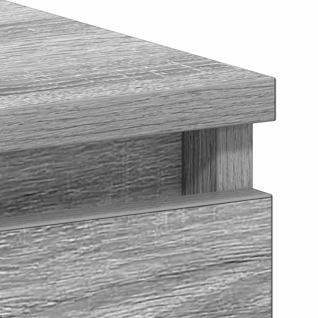 Scrivania Grigio Sonoma 90x45x76 cm in Legno Multistrato
