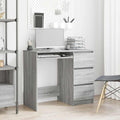 Scrivania Grigio Sonoma 90x45x76 cm in Legno Multistrato