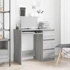 Scrivania Grigio Sonoma 90x45x76 cm in Legno Multistrato