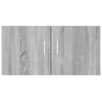 Armadietto da Parete Grigio Sonoma 80x39x40cm Legno Multistrato