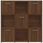 Libreria Rovere Marrone 90x30x90 cm in Legno Multistrato
