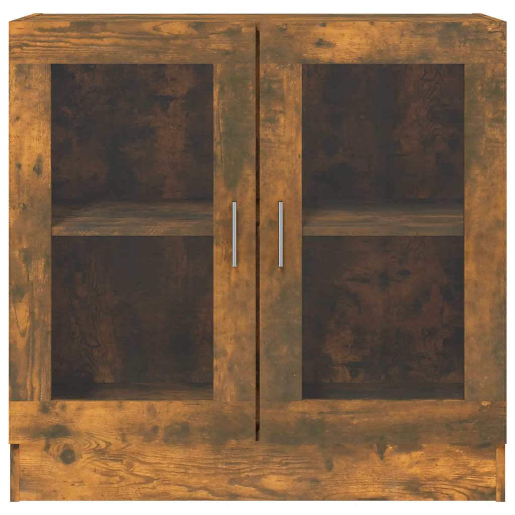 Mobile Vetrina Rovere Fumo 82,5x30,5x80 cm Legno Multistrato