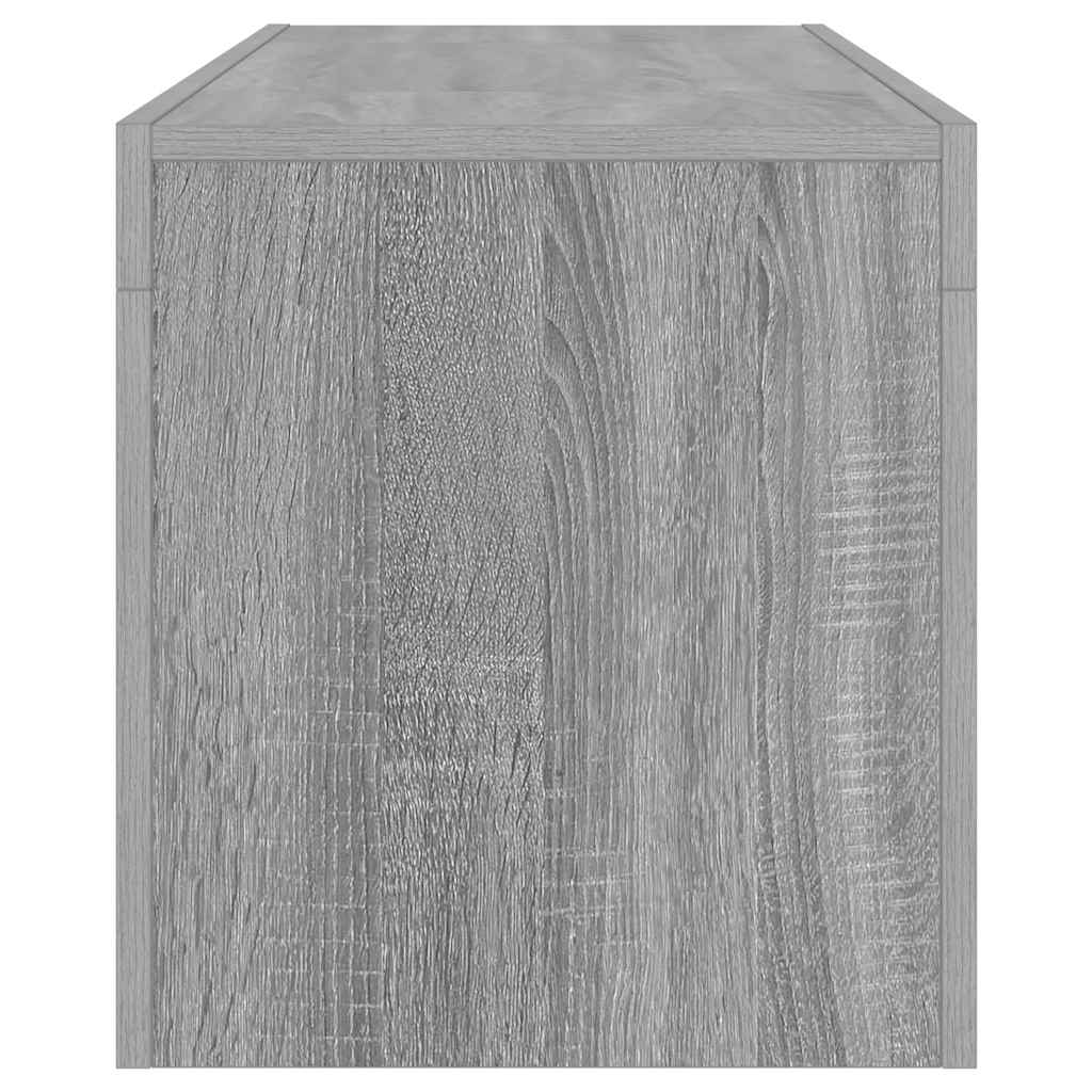 Mobile Porta TV con Luci LED Grigio Sonoma 120x35x40 cmcm